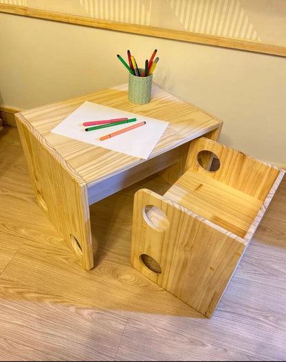 Mesa y Silla Montessori